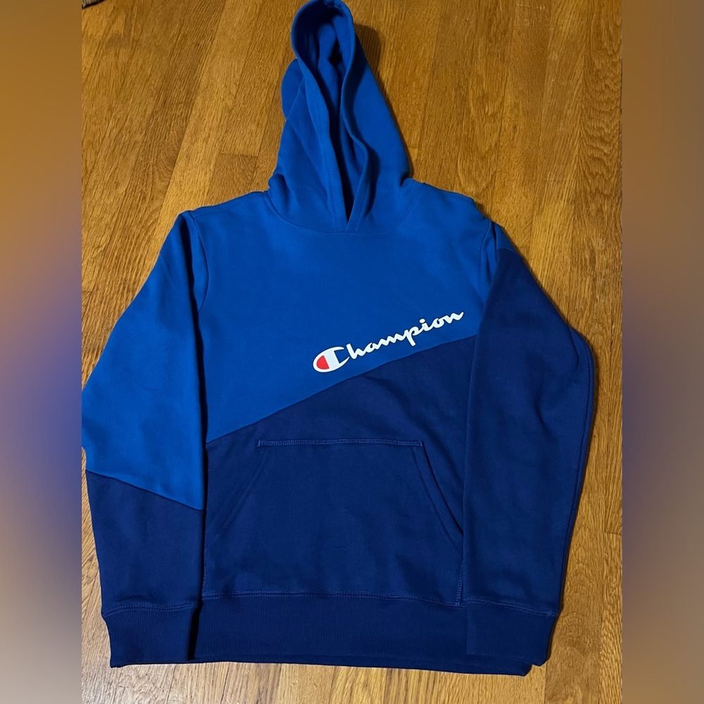 Champion Navy and Royal Blue Hoodie
